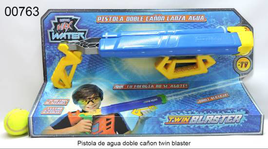 Imagen de PISTOLA DE AGUA DOBLE CAÑON TWIN BLASTER 8.25